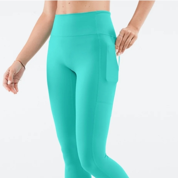 Fabletics Trinity Motion365® HW Utility Legging in teal (Storm Slate), M - Picture 5 of 7